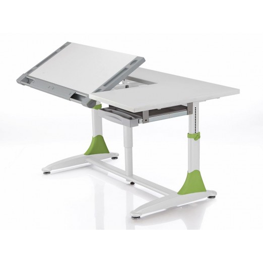 Стол COMF-PRO King Desk белый/зеленый